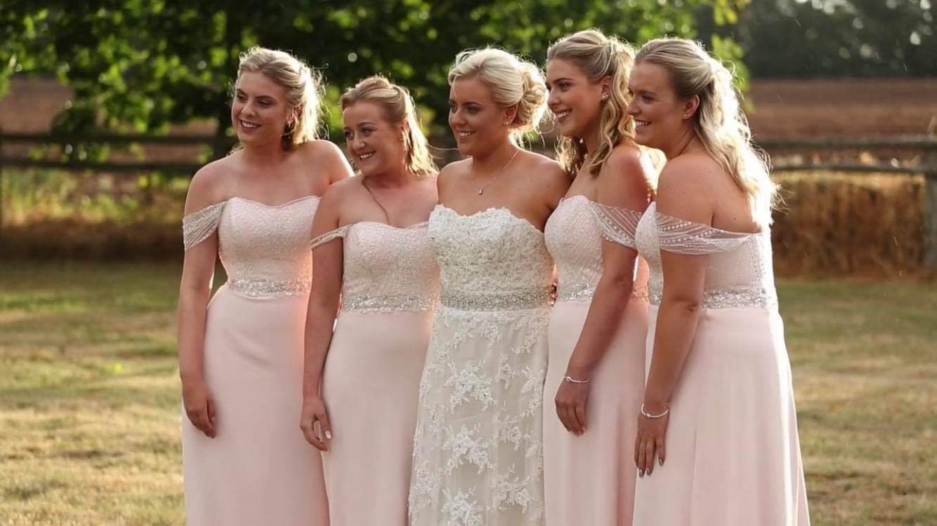 Think Pink, summer wedding shropshire, bespoke, Hannah Wilkins-Webb Bridal